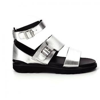 Kickers Neostrap Women's Silver Wedge Sandals