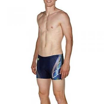 ARENA Briza - Bañador para Hombre, Hombre, Bañador para Hombre, 001710, Azul Marino/Verde Brillante, 38