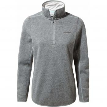 Craghoppers Caldera - Forro Polar con Media Cremallera para Mujer, Mujer, Color Cloud Grey Marl, tamaño 10