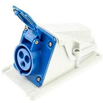 Base Fija de Pared 90° IP44 2P+T 16A Gewiss GW62477