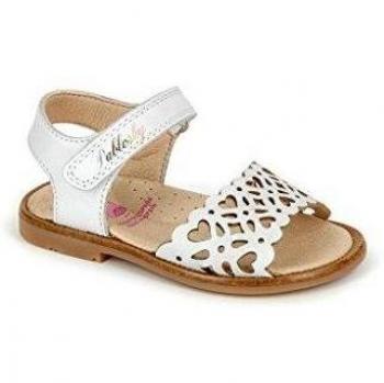 Pablosky 85300 - Sandalias con Velcro Infantiles, Color Blanco, Talla 27
