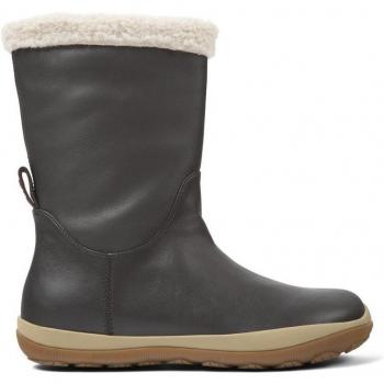 Camper Peu Pista GM Women's Dark Brown Leather Boots with Gore-Tex Technology