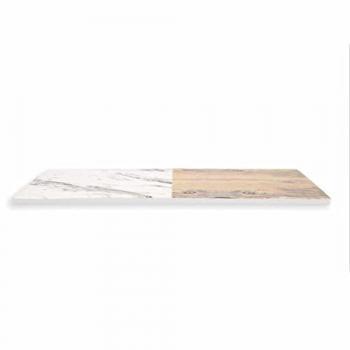Bandeja de Aperitivos Quid Boreal Bicolor Plástico Melamina 30 x 20 cm (Pack de 6 Unidades)