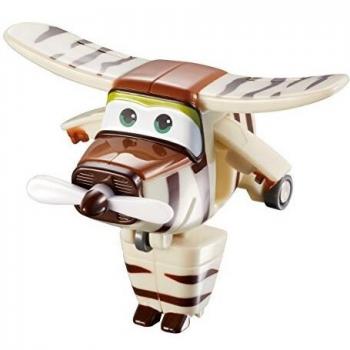 Alpha Animation & Toys- Super Wings YW710070 Mini Transform a Bots Bello Plane, marrón, color blanco