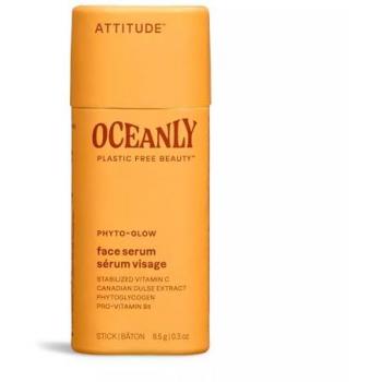Attitude Oceanly PHYTO-GLOW Solid Face Serum - Mini, 8.5 grams, Vitamin C Brightening Serum, EWG Verified, Plastic-free, Plant and Mineral-Based Ingredients, Vegan Skin Care Products, Unscented