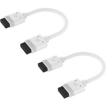 Corsair iCUE LINK Cable 100mm con Conectores Rectos Blanco (2-Pack) CL-9011129-WW