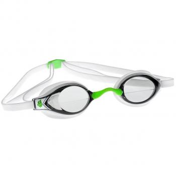 Gafas de natación Mad Wave Record Breaker blanco verde