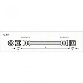 Triscan 8150 24106 Tubo flexible de frenos
