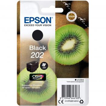 Epson Kiwi Singlepack Black 202 Claria Premium Ink - Cartucho de tinta para impresoras