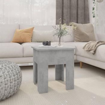 Concrete Gray Coffee Table 15.7x15.7x16.5 Engineered Wood