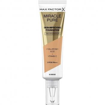 Max Factor Miracle Pure Skin-Improving Foundation SPF 30, Shade 55 Beige, 30ml
