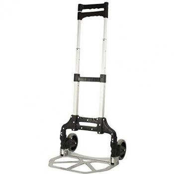 Carro de transporte Pavo plegable de aluminio, capacidad máxima 75 kg, con 2 ruedas y mango extensible
