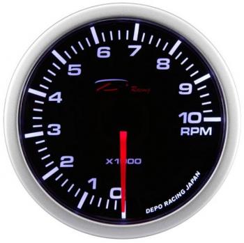 Cuentarrevoluciones Depo Racing WA5293B - Rango 0-10.000rpm, 52mm, ahumado