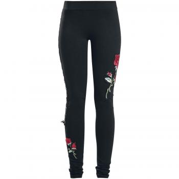 Vixxsin Rose Corset Legging Mujer Leggins Negro XXL 95% algodón, 5% elastán Pitillo