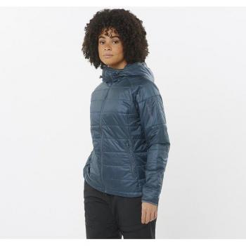 Chaqueta de mujer Salomon Outline con capucha color marino (L)