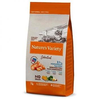 Nature's Variety Selected - Pienso para gatos esterilizados con salmón noruego sin espinas 7 Kg