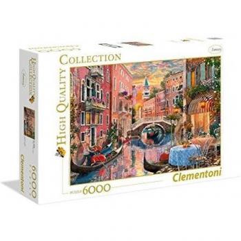 Clementoni-Collection Puzzle 6000 Piezas Atardecer en Venecia, Color
