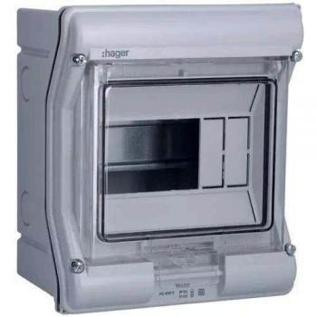 Hager serie ve - Caja distribución vector superficie 1 fila -4+2 ip55