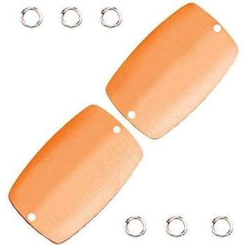 EFCO 9005046 51 x 32 mm 2 piezas 2-agujero para formar los ojos cobre set de 4 para lámpara de techo Rectangular de esmaltado