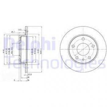 Disco de freno DELPHI BG2914