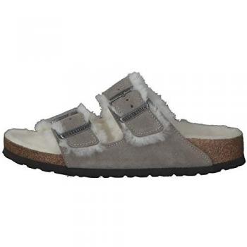 Sandalias Birkenstock Arizona Estrechas de Piel Gris EU 43