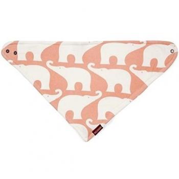 Milk Barn Baby de triángulo Toalla sabber Cuello Toalla Baby con impresión nopf y un precioso diseño rosa Elefant rosa