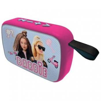 Altavoz Bluetooth portátil Barbie - Inalámbrico, USB-C, Tarjeta SD/TF, Batería Recargable, Azul/Rosa