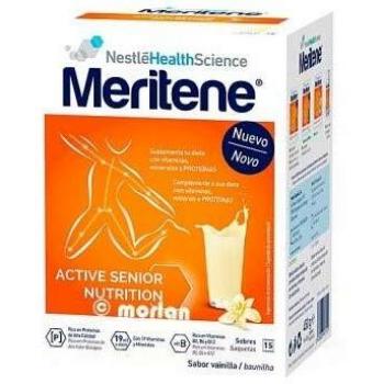 Meritene DUPLO Active Senior Nutrition Batido Sabor Vainilla, 2x15 Sobres