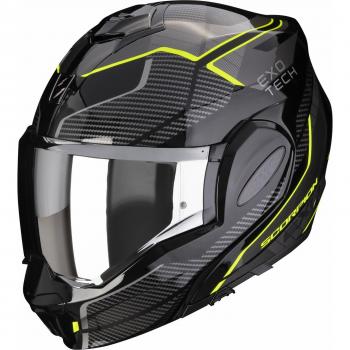 Casco Modular Scorpion EXO-TECH EVO ANIMO Black-Neon Yellow