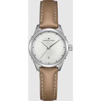 Hamilton Jazzmaster Lady Quartz 30mm Watch with Calendar and Leather Strap