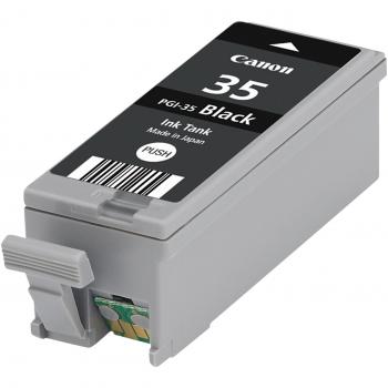 Canon PGI-35BK Black Ink Cartridge, 9.3ml Yield 191 Pages, Pigment-based ink, Standard Capacity, Ref 1509B001