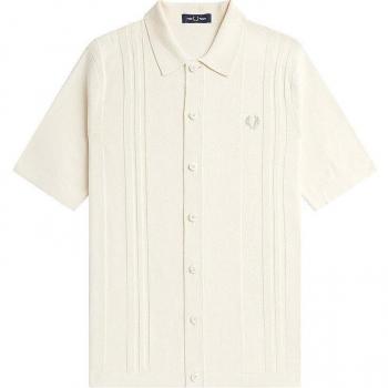 Fred Perry - Camisa de hombre de punto con botones