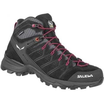 Botas Salewa Ws Alp Mate Mid Wp para mujer, color negro y lila, talla 42, impermeables, con soporte para el tobillo y suela antideslizante
