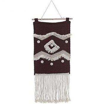 Tapiz decorativo Boho Rojo Natural de 45 x 2 x 115 cm