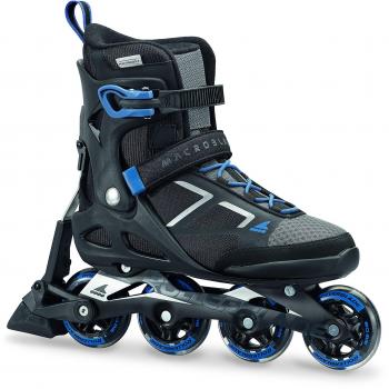 Rollerblade Macroblade 80 ABT Fitness Patines, Hombre, 07846900 774, Negro/Azul, 43