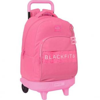 Mochila con Ruedas Grande Compacta Blackfit8 Glow Up Rosa - Safta