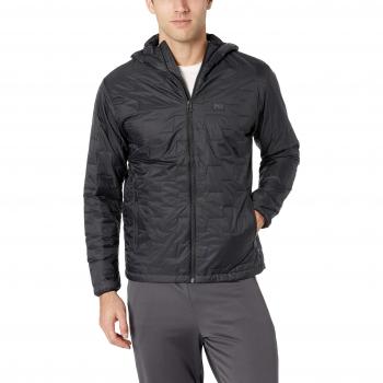 Helly Hansen Men's Lightweight Insulated Hooded Jacket - Lifaloft Black XL