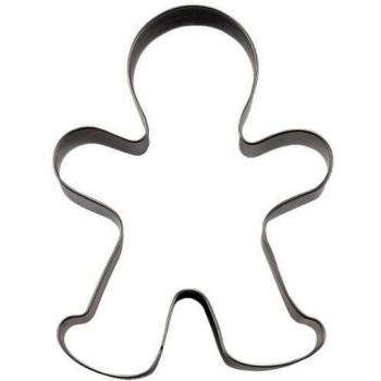 Cortador de galletas hombre de jengibre 7,5 cm acero inoxidable