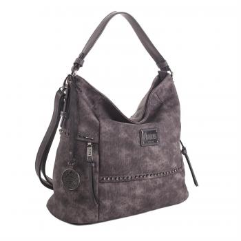 LOIS - Bolso con asa grande para mujer en polipiel Whitney, Color Taupe