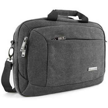 Evecase Maletín para Portátil 13.3 pulgadas, Funda Ordenador Portátil, Bolso con Correa de Hombro y Manija, Negro
