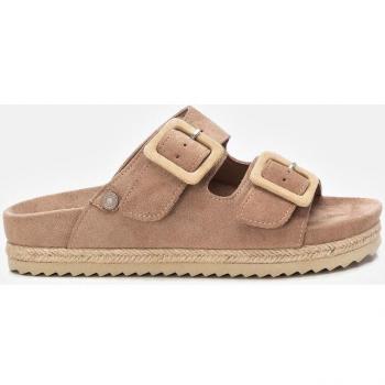 Sandalias Refresh 171881 - Sandalias planas de mujer con suela de goma en color negro