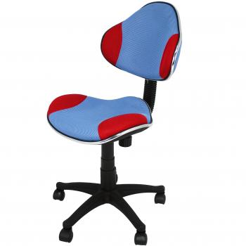 La Silla Española Serie Mundial Estudio Juvenil con Respaldo y Asiento, Microfibra, Azul y Granate, 43x43x95 cm
