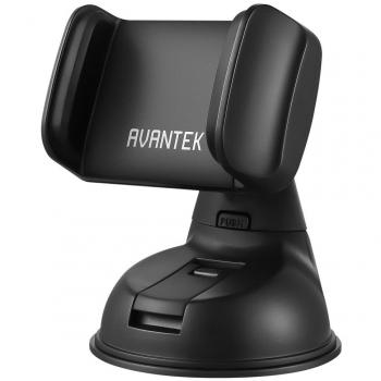 AVANTEK Soporte Coche CM16 con Ventosa Poderosa para el Parabrisas o en el Salpicadero, Pinza de Sujeción Extensible para iPhone X, iPhone 8, iPhone 7, Samsung Galaxy S9, Google Pixel XL, OnePlus 3, Huawei Sony y otros Teléfonos Inteligentes