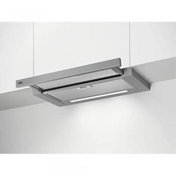 Campana Extractora AEG DPS3640AM 60cm, Eficiencia Energética C, Abluft y Recirculación, 440 m³/h, con LED