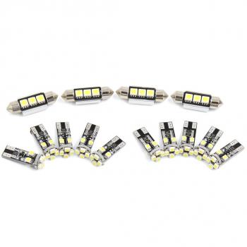 sourcingmap a16102000UX0309 Canbus Blanco Led Bombilla T10 de Techo Mapa 14pcs