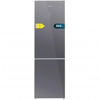 Cecotec Bolero CoolMarket Combi 356 Frigorífico Combi Total No Frost Clase D 356L Cristal Gris Multiairflow