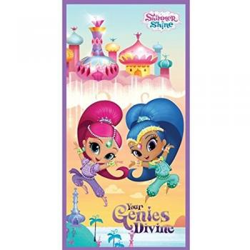 Toalla de playa poliéster 140x70 cm Shimmer y Shine para niños