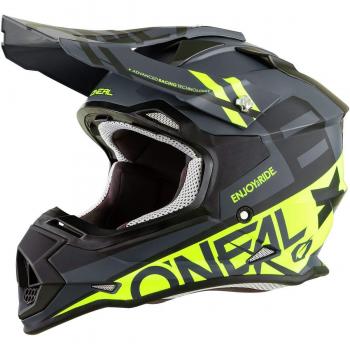O'Neal 2Series RL Spyde Motocross MX Helm Enduro Trail Quad Cross Offroad, 0200, Farbe Schwarz, Größe M