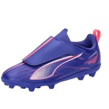 Puma Botas de Fútbol Ultra 5 Play V FG/AG RB Jr, Zapato de Fútbol, Lapis Lazuli White-Sunset Glow, Talla 35 EU