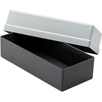 Gepe GP3701 - Caja de almacenamiento para diapositivas, color gris